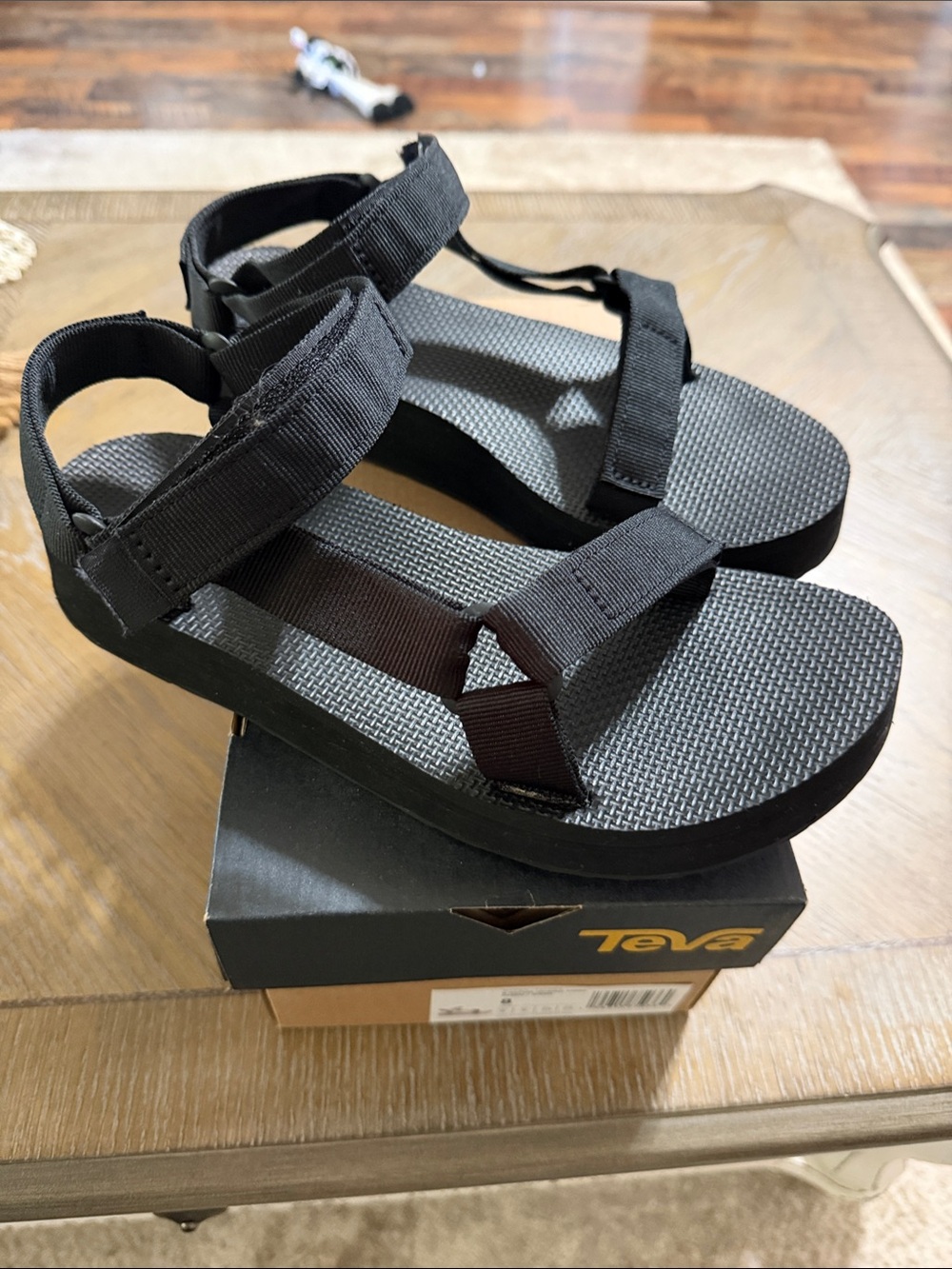 Teva Black Midform Universal Karina  Sandals